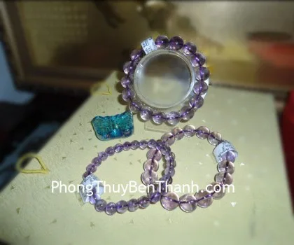 Chuỗi thạch anh tím đậm A++++++(32g-20 hạt) S6761-S6-3712