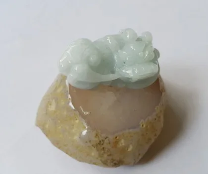 Mặt tỳ hưu PT vân xanh A+++++ (24,77gr)(GCN 1732) FS6632-F2-9165
